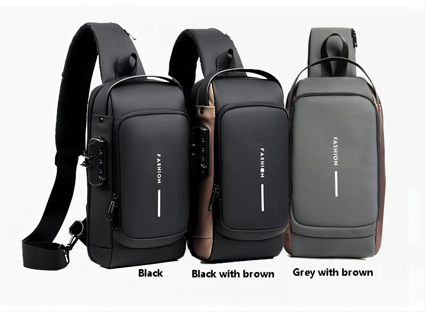 Multifunction Anti Theft USB Messenger Cross Body Travel Sling Chest Bags